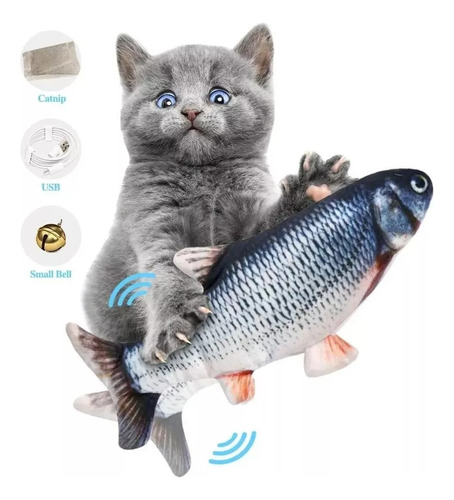 Pez Juguete Para Gato Electronico Pescado Pez Robotico Nemo