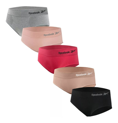 Imagen 1 de 3 de Ropa Interior Sin Costuras Para Mujer De Reebok 5pack