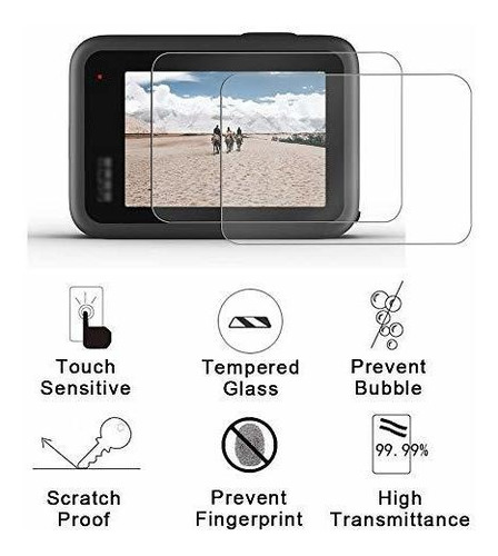 Protector Pantalla Para Gopro Hero 8 Negro Ultra Lente