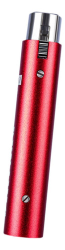 Amplificador De Microfone Dinâmico Vermelho