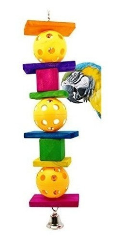 Bonka Bird Toys 1230 Ball Chewy Bird Toy Jaula De Loros Jugu