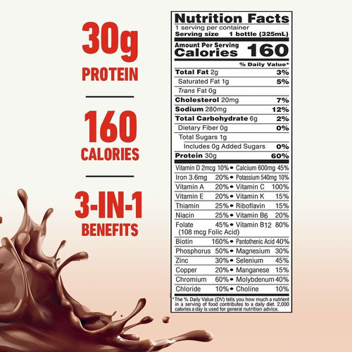 Boost Max Bebida De Proteína, Rich Chocolate, 11 Botella Onz