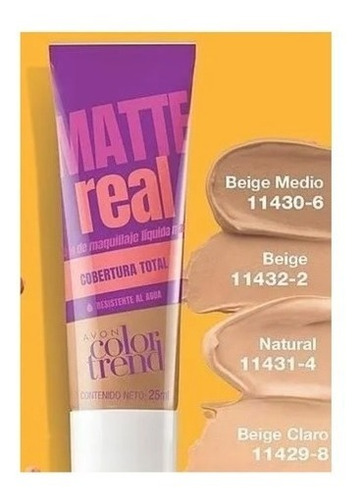 Base Matte Real Avon Color Trend | Cobertura Total