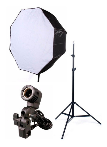 Kit Para Estudio De Newborn Octabox 120cm + Suporte + Tripé