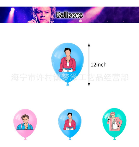 Set Cotillón Cumpleaños Harry Styles - Envío Gratis