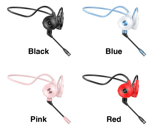 Audífono Inalámbrico Bluetooth Mic Auriculares De Conducció