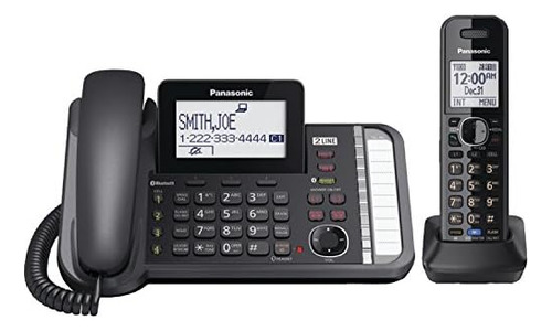 Sistema Telefónico Con Cable/inalámbrico Panasonic De 2 Líne