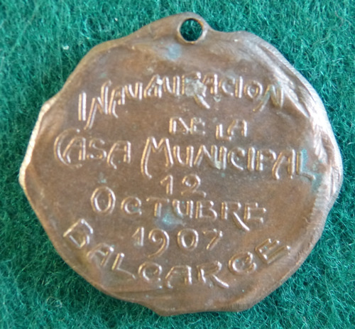 Medalla Balcarce Casa Municipal 1907 Gottuzzo (9)