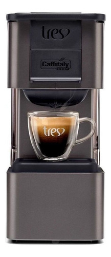 Cafeteira Tres Corações Pop Plus S27 automática carbono para cápsulas monodose 110V