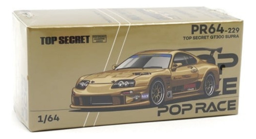 Pop Race Top Secret Gt300 Supra Dorado Oscuro