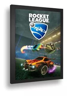 Quadro Decorativo Poste Rocket League Corrida Futebol