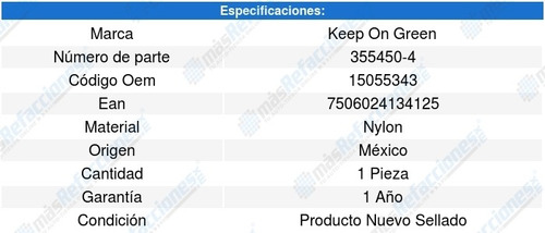 Toma Agua Cadillac Escalade 5.3l V8 02 A 05 Kg 6241077