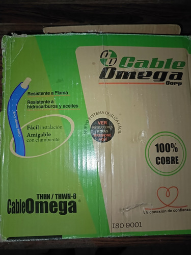 Rollo De Cable Eléctrico # 8 100% Cobre Marca Omega 