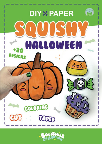 Paper Squishy Halloween: Coloring, Cut And Taped Your 61k5b