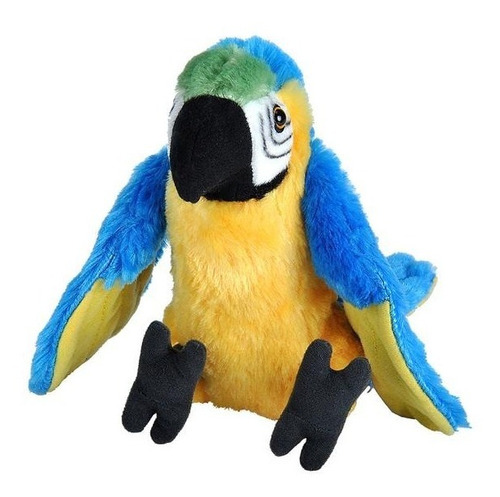 Peluche Guacamaya Azul Amarillo Mini Cuddlekin Wild Republic