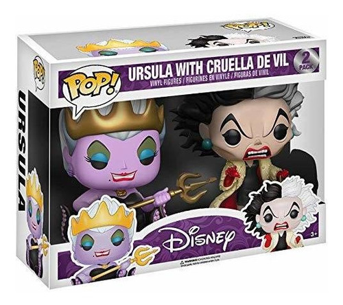 Imagen 1 de 2 de Funko Pop! Ursula Con Cruella De Vil 2 Unidades, Exclusivo D