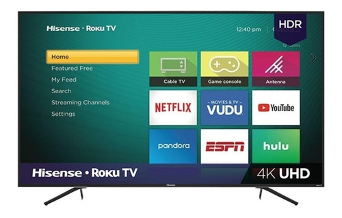 Pantalla Hisense Smart Tv Roku 65 Pulgadas 4k Hdr 65r6e1 Msi