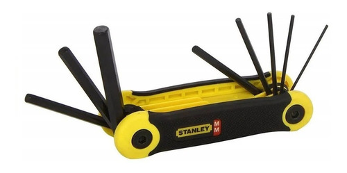 Juego De Llaves Allen X  8pz Mm Plegable Stanley 69-264