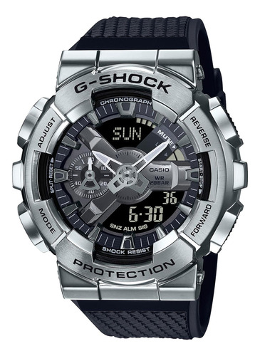 Reloj G-shock Gm-110-1a Resina/acero Hombre Plateado