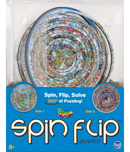 Puzzle Spin Flip Charles Fazzino, 14 Anillos 3d Para Niños Y