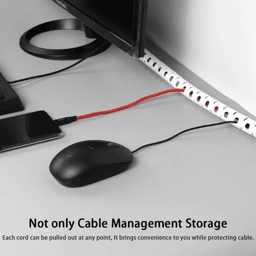 Organizador De Cable 2m Flexible De Cables Mesa Manguitos Pc