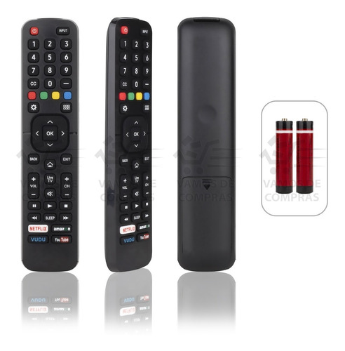Control Compatible Con Sharp Pantalla Netflix Vudu En2a27s