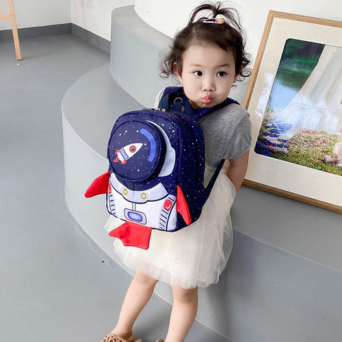 Mochila Infantil Rh-mochi Com Guia De Segurança 3d Com Desen