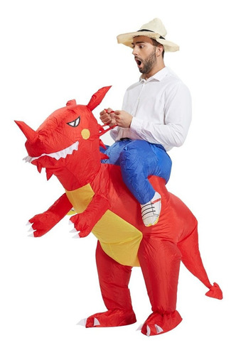 Disfraz Inflable Dinosaurio - Adulto Y Niño - Halloween