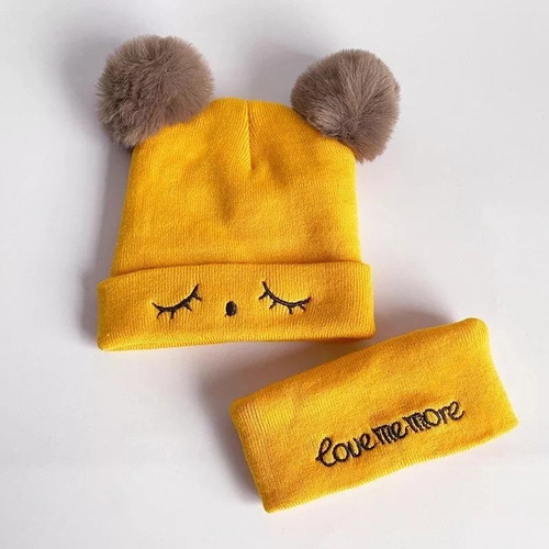 Set Gorro Y Cuello Bufanda Invierno Niño-niña-bebé