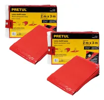 Comprar Lonas Reforzadas 2x3m, Roja, Pretul 2 Pzas