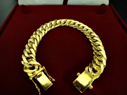 Pulseira Ouro18k Grumet/duplo Oca 20cm 60grs