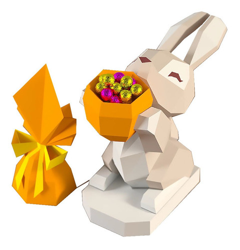 Conejo De Pascua, Huevo Pascua Para Armar Papercraft (pdf)
