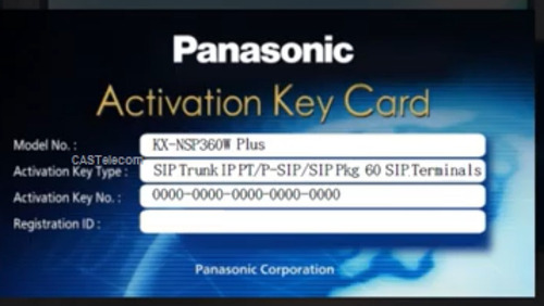 Licenciamiento Panasonic Permanente Kx-ns500 Ns1000 Tde Ncp