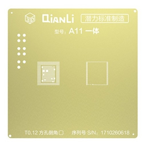 Stencil Reballing Compat iPhone A11  Cpu Ic  Qianli Qla11 3d