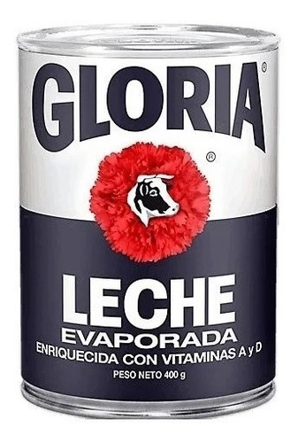 Leche Evaporada 400 Gr | Marca Gloria