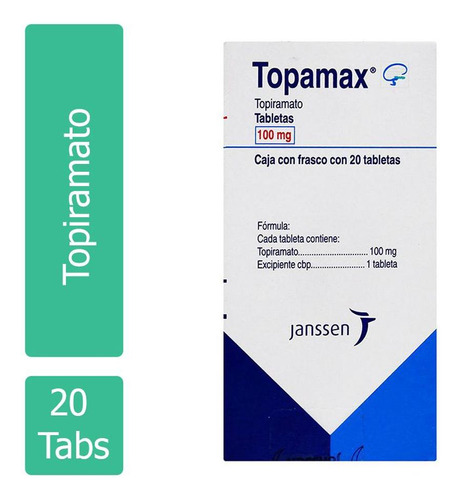 Topamax 100 Mg Caja Con Frasco Con 20 Tabletas