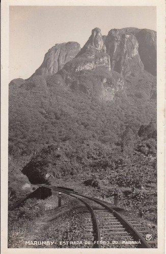 Brasil 1953 Fotografia Estrada Ferrocarril Marumby Parana
