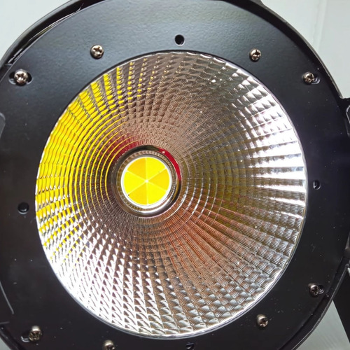 2 Refletor Led Cob 200w Com Bandoor Dmx Branco Frio E Quente