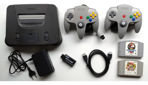 Nintendo 64 Con Controles, Juegos Y Adaptador Hdmi