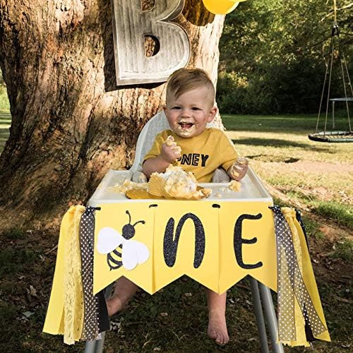 Pancarta Para Trona De Primer Cumpleaños De Little Bee: Past