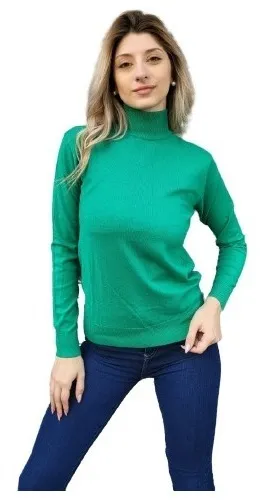Polera cuello alto mujer hot sale