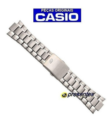 Pulseira Casio Ef-329d Edifice Aço Inox Nova - 100% Original