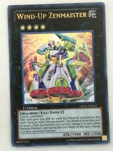 Ultra Xyz Yugioh Wind-up Zenmaister