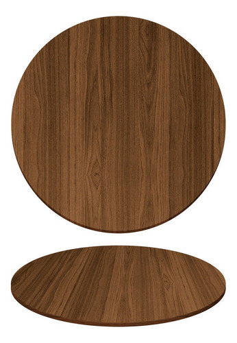 Tampo Para Balcão Genus Móveis Redondo Do Mdf Cor Villandry 90cm X 1.5cm X 90cm 