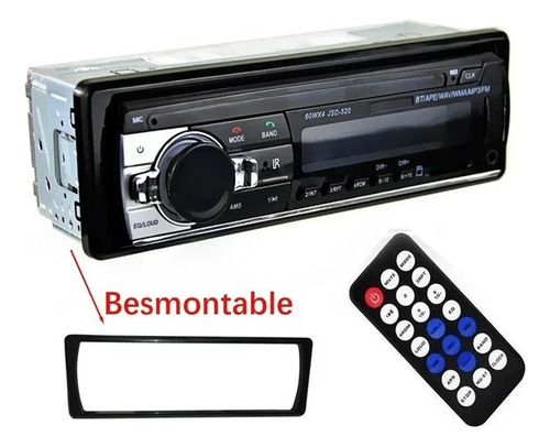 Radio Reproductor Para Carro Usb Mp3 Auxiliar Bluetooth Ima
