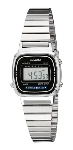 Imagen 1 de 2 de Reloj Casio La 670wa 1a P/dama Vintage Retro Acero Original