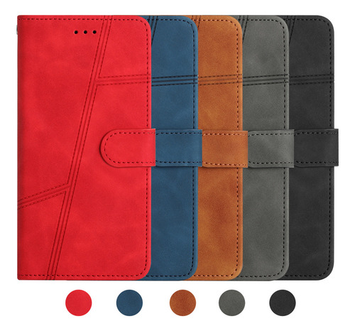 Funda Para Teléfono Zte Blade A52/blade V50 Smart/blade A34 Con Tapa, Piel Al Tacto, Funda Tipo Cartera