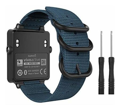 Correa De Reloj Moko Para Garmin Vivoactive Acetate, Correa 