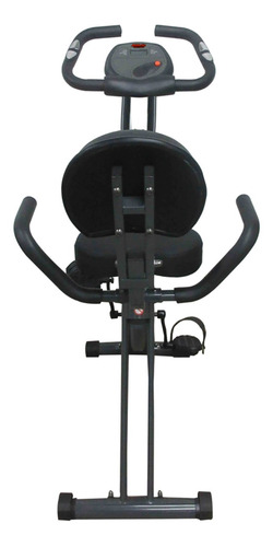 Imagen 3 de 3 de Bicicleta fija plegable Athletic 100XB tradicional color negro