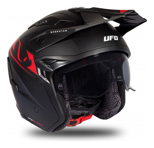 Casco Ufo Abierto Jet Sheratan Visor Int Moto Utv 2023  Rp